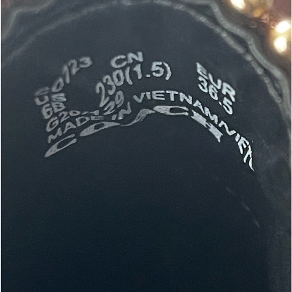 COACH Bowery Leather Beadchain Chelsea Brown Walnut Booties Size 6 - Picture 10 of 10